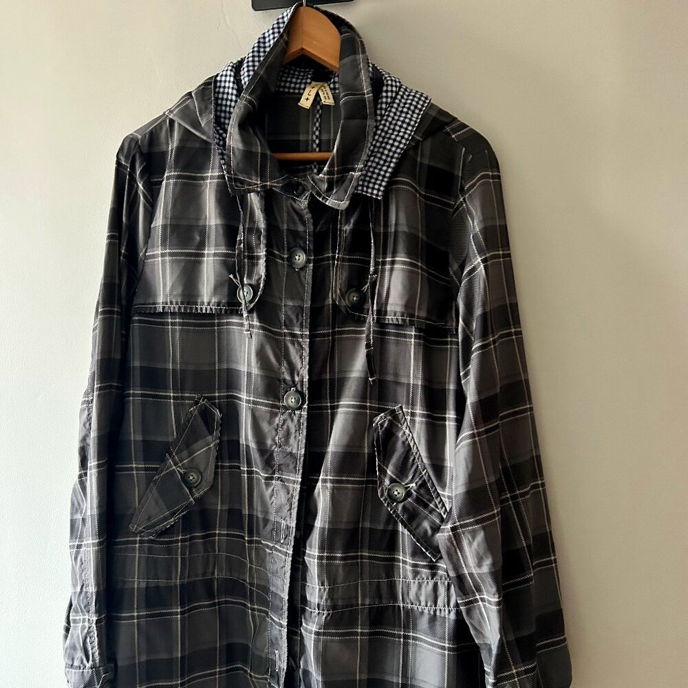 We the Free (Free People) Hooded Nylon Jacket Sz L